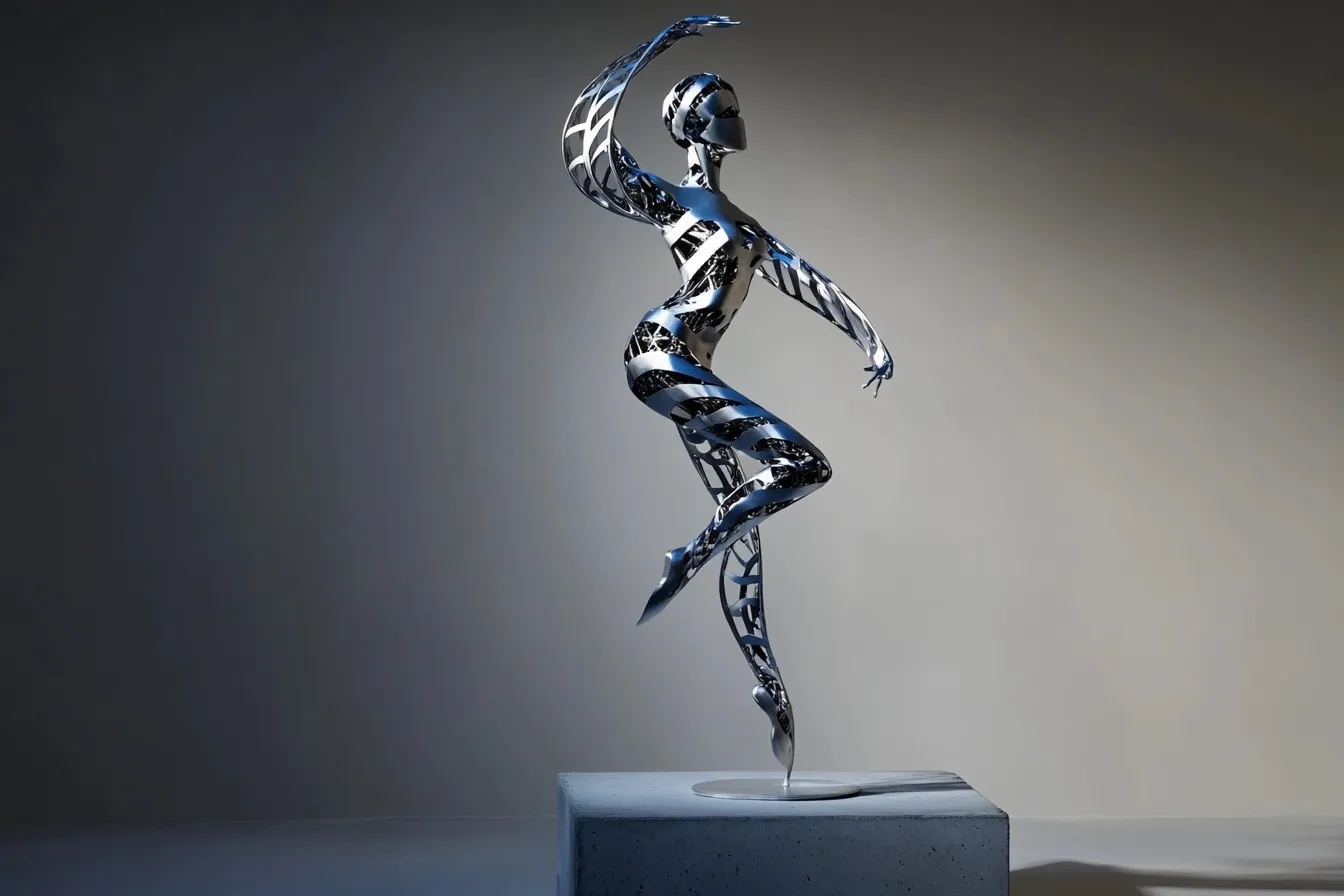 AI image prompt: Kinetic Sculpture - Midjourney V7 style