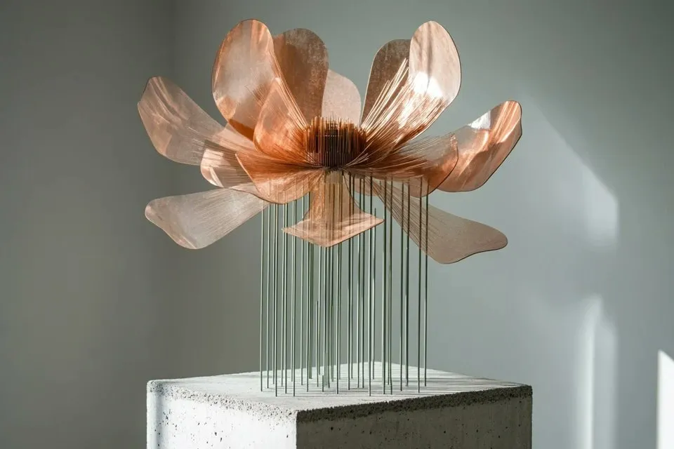 AI image prompt: Kinetic Sculpture - Midjourney V7 style