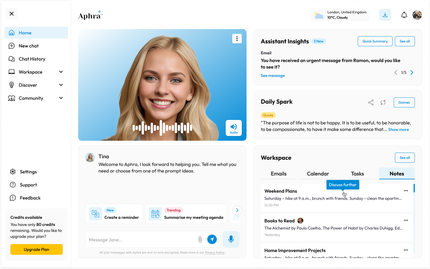 Aphra - AI Tool in Productivity category