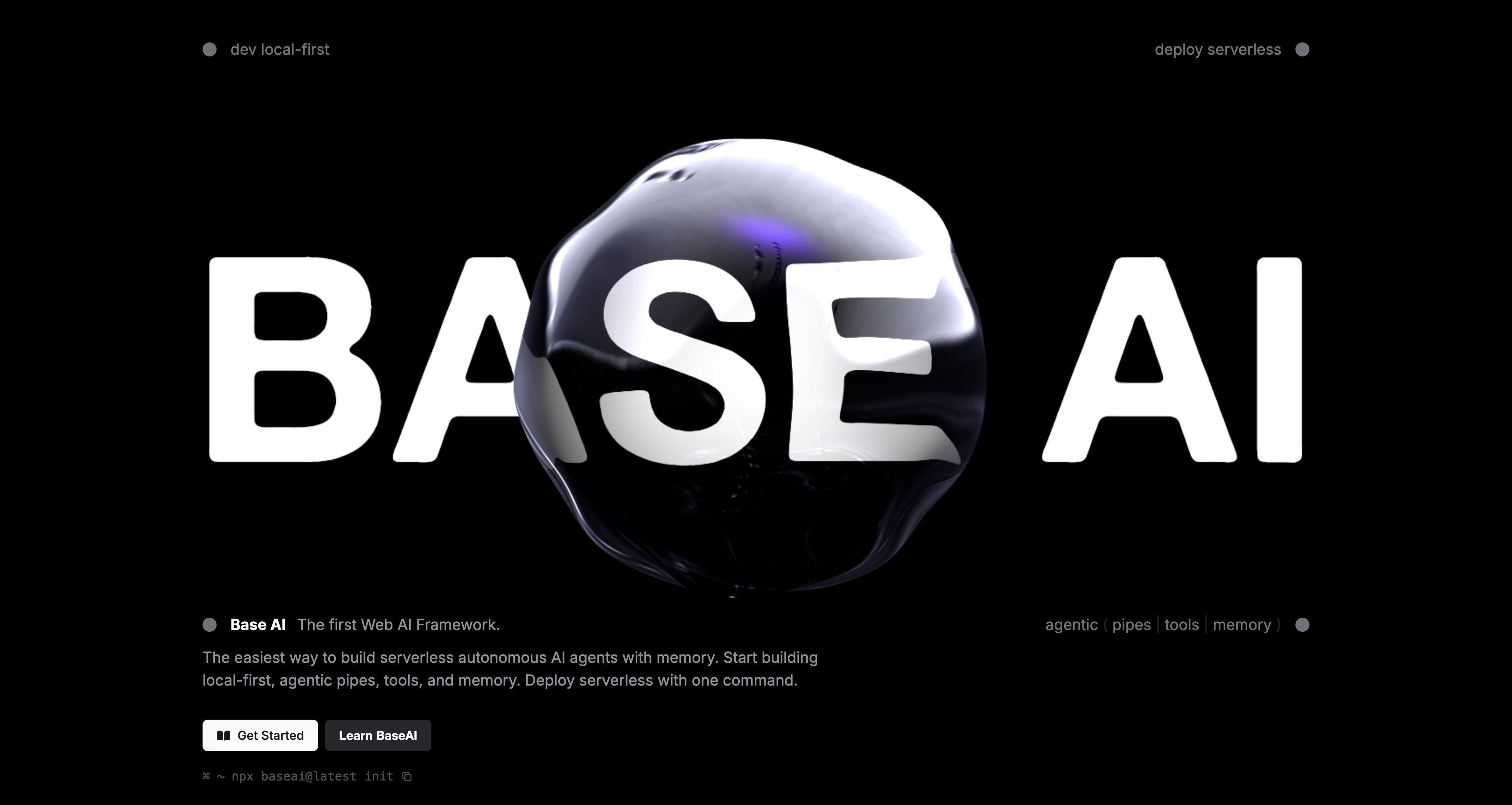 BaseAI - AI Tool in Generative Code category