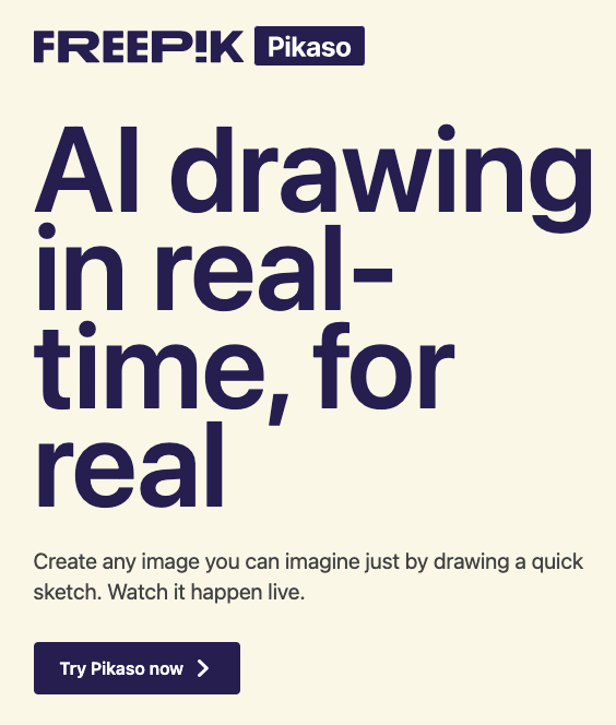 Freepik - AI Tool in Generative Art category