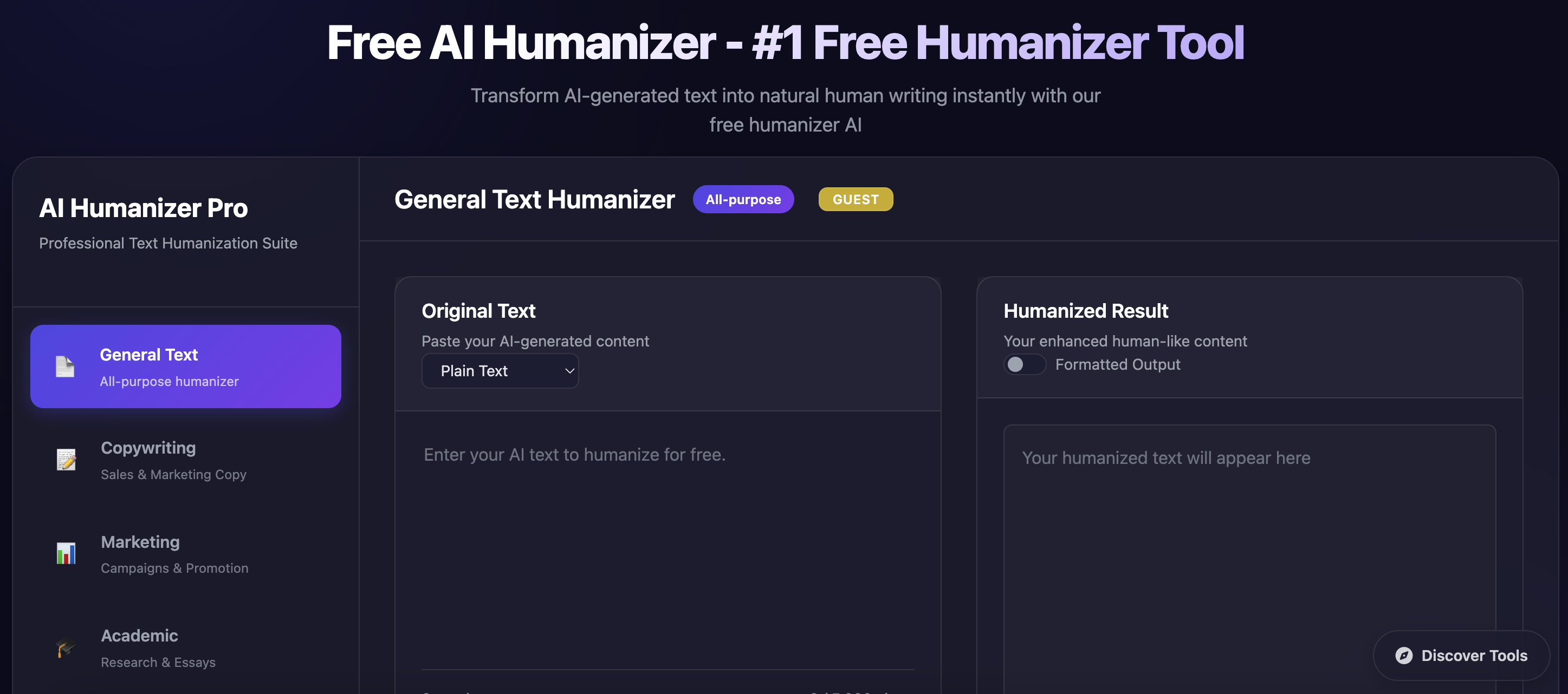 AI Humanizer - AI Tool