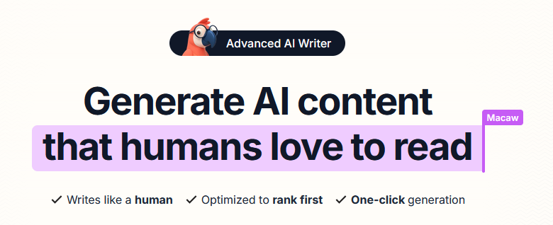 MacawHQ - AI Tool in Copywriting category