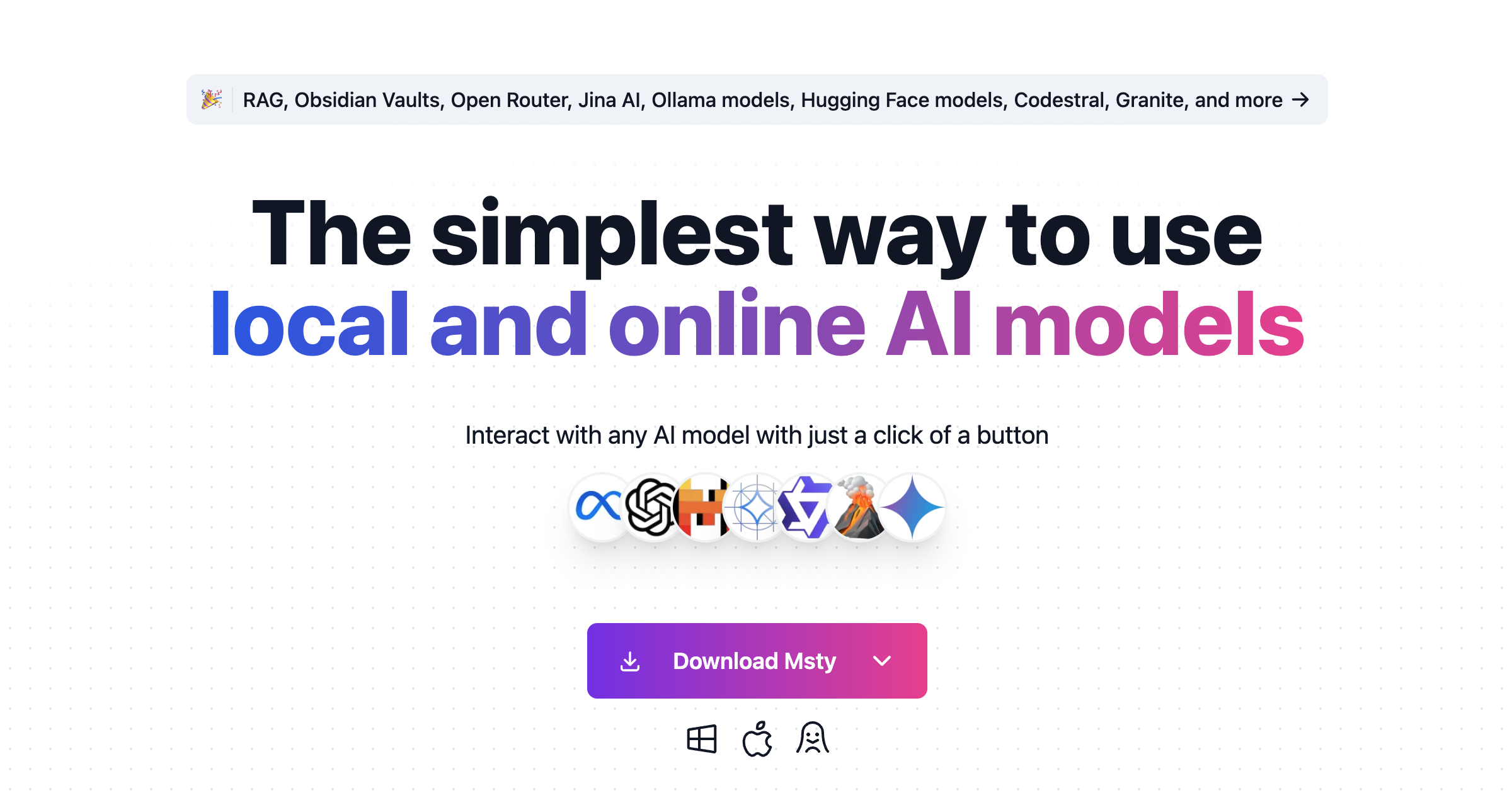 Msty - AI Tool in Productivity category