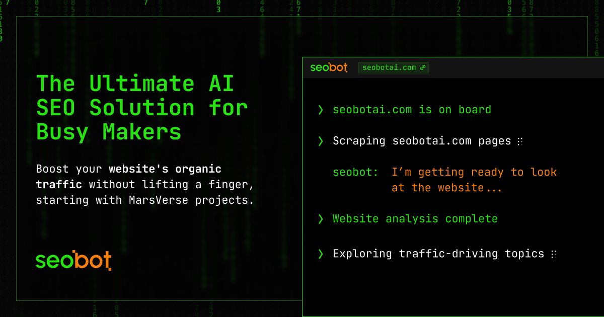 SEObot - AI Tool in Marketing category