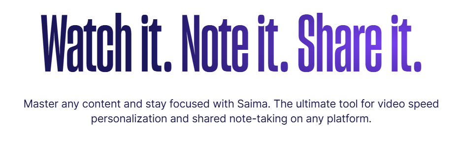 Saima - AI Tool in Productivity category