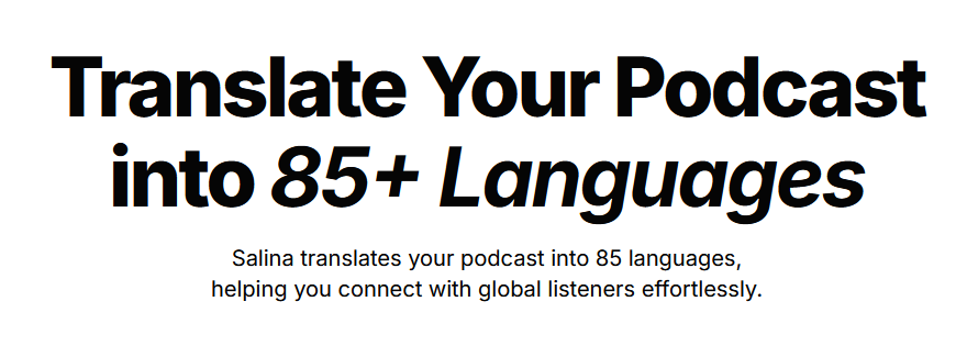 Salina - AI Tool in Podcasting category