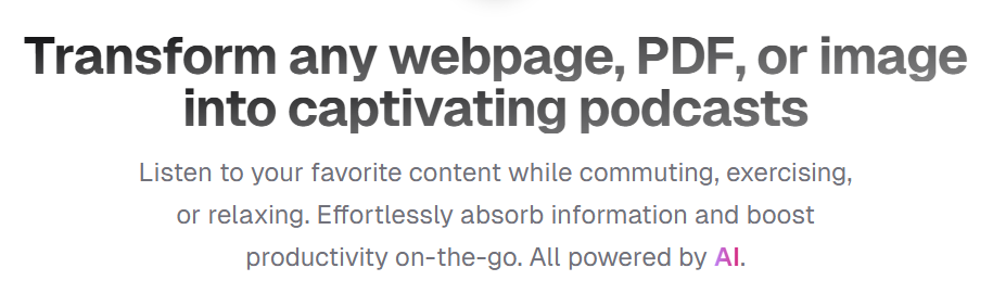 Sonofa - AI Tool in Podcasting category