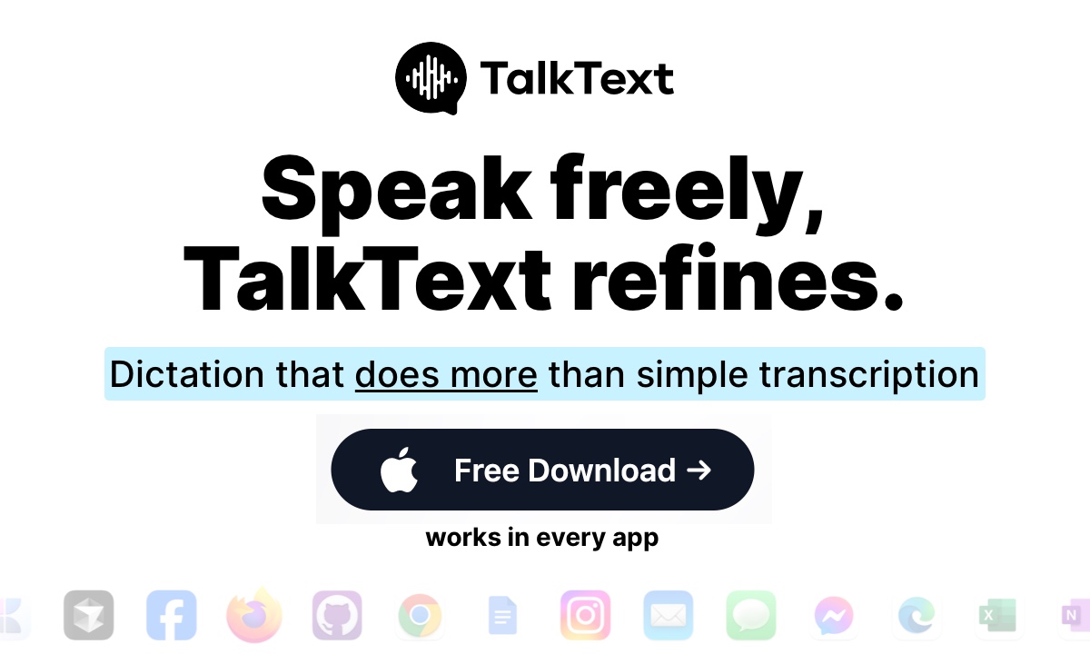 TalkText - AI Tool in Speech-To-Text category