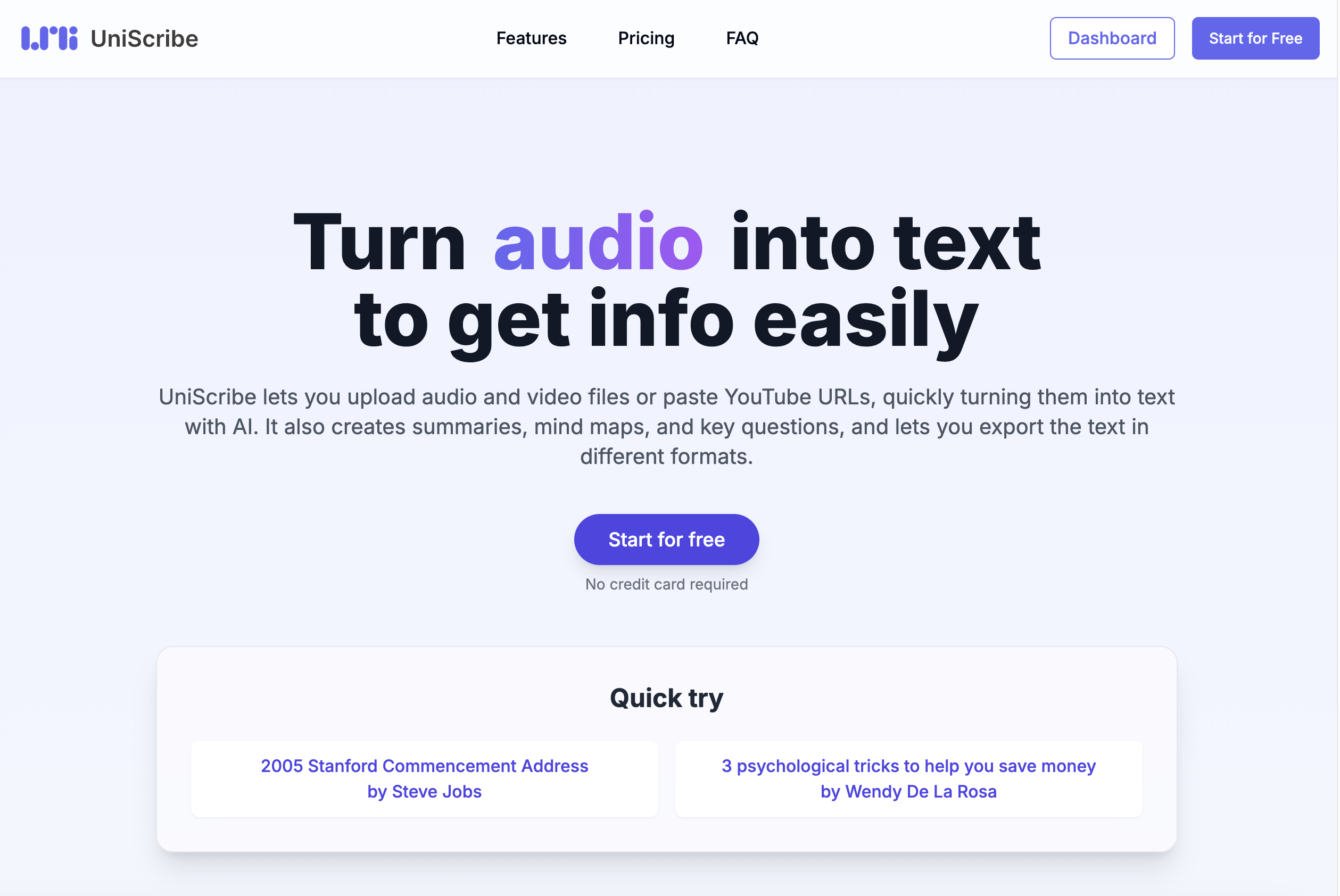 UniScribe - AI Tool in Productivity category