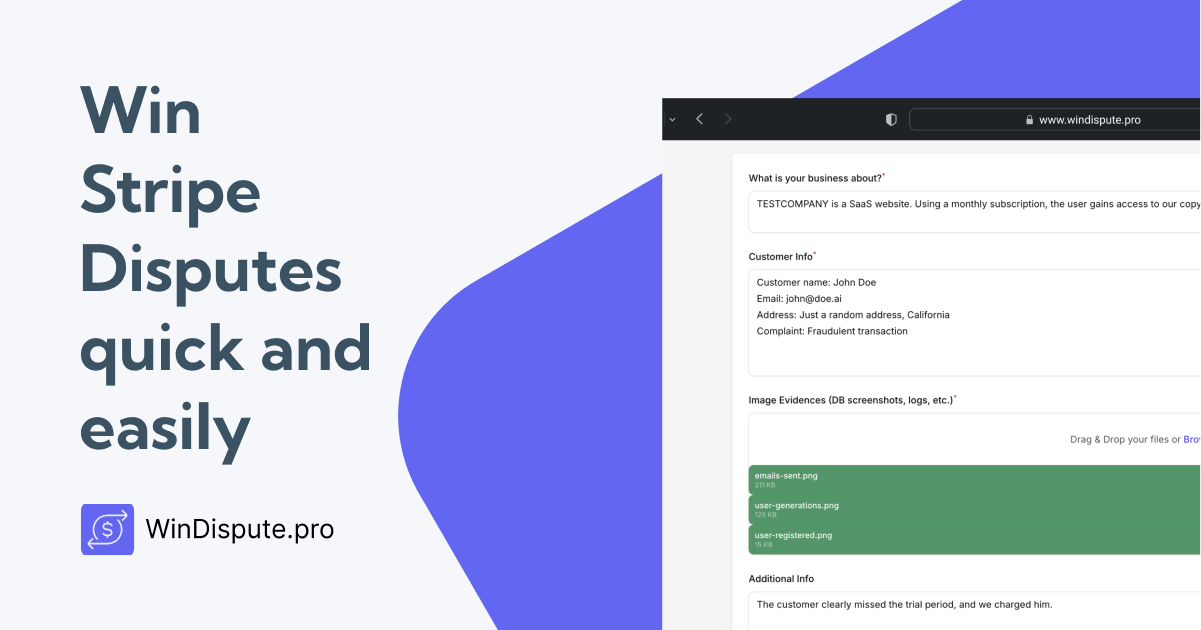 WinDispute.pro - AI Tool in Finance category