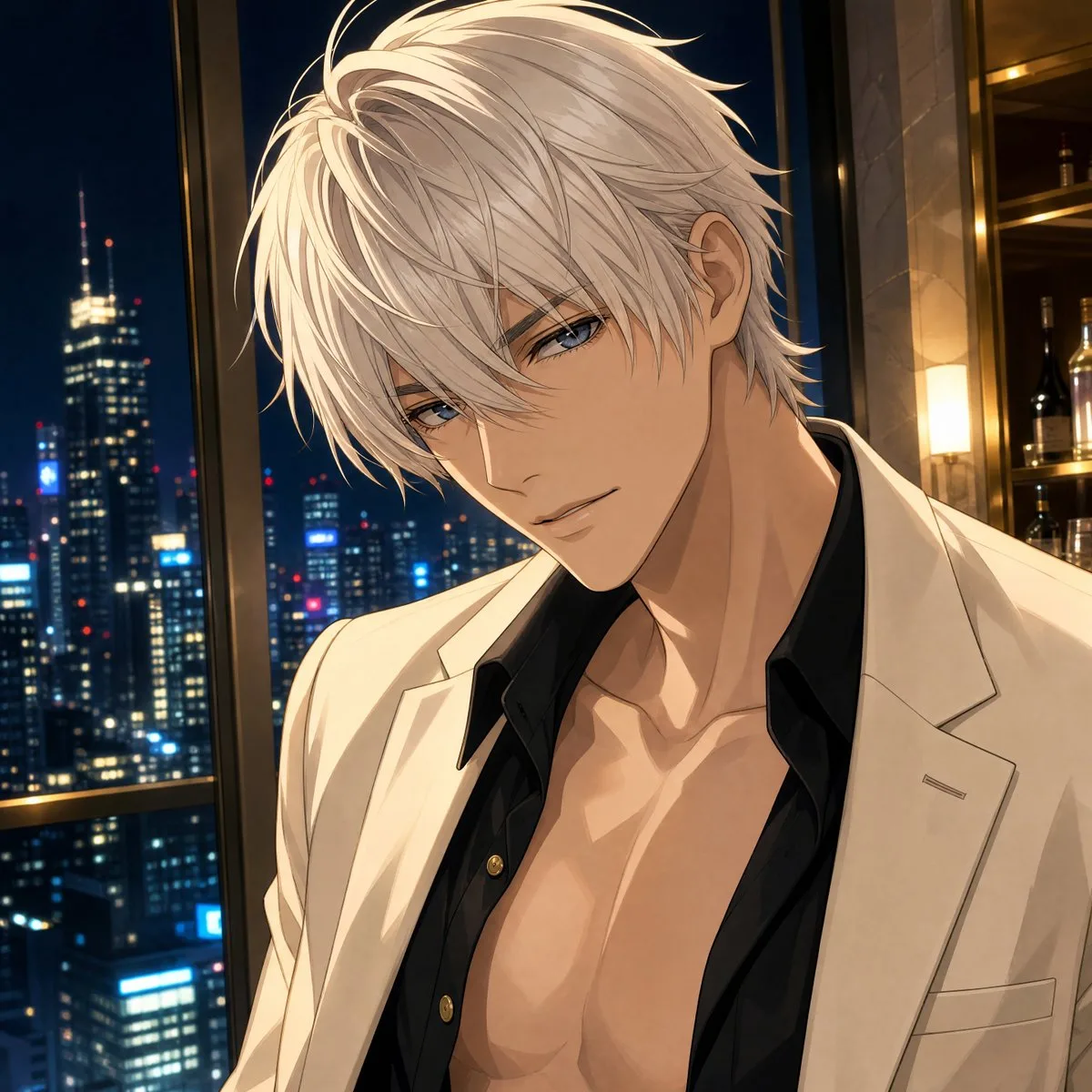 Censored Anime Host Portrait (Anime / Manga style, made with GPT Image 2) - AI image prompt example