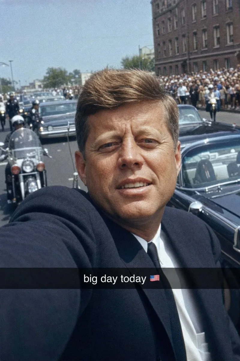 Historical Figure Snapchat Selfie — GPT Image 2 AI image prompt