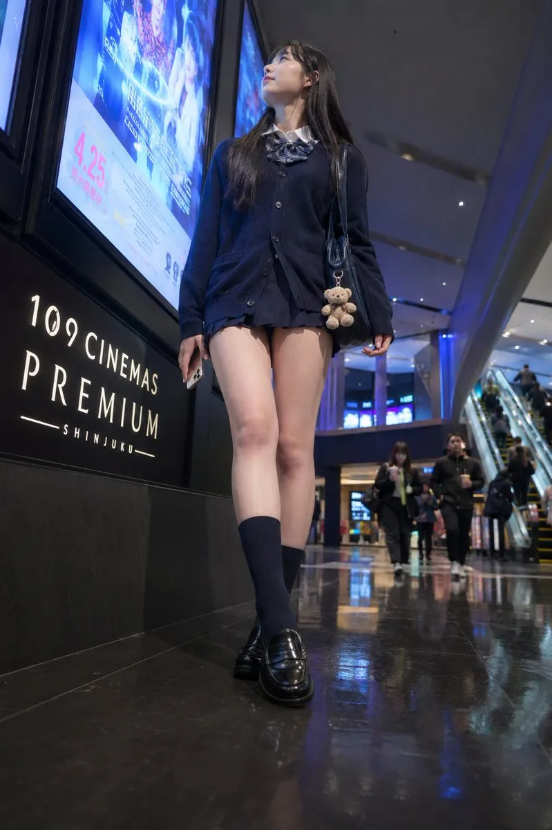 Cinema Lobby School-Inspired Fashion Photo (Photography style, made with GPT Image 2) - AI image prompt example