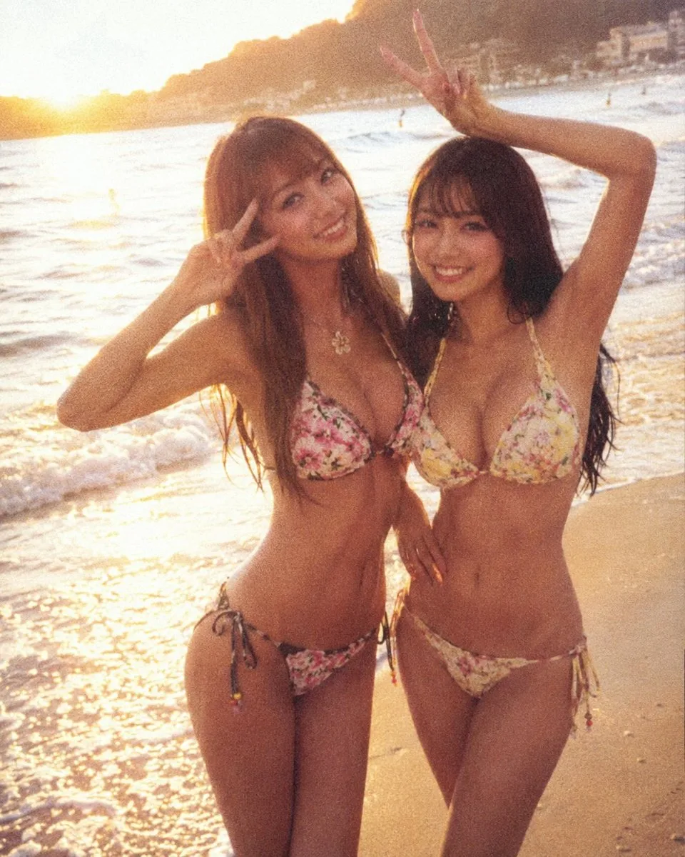 Analog Film Enoshima Portrait (Photography style, made with GPT Image 2) - AI image prompt example