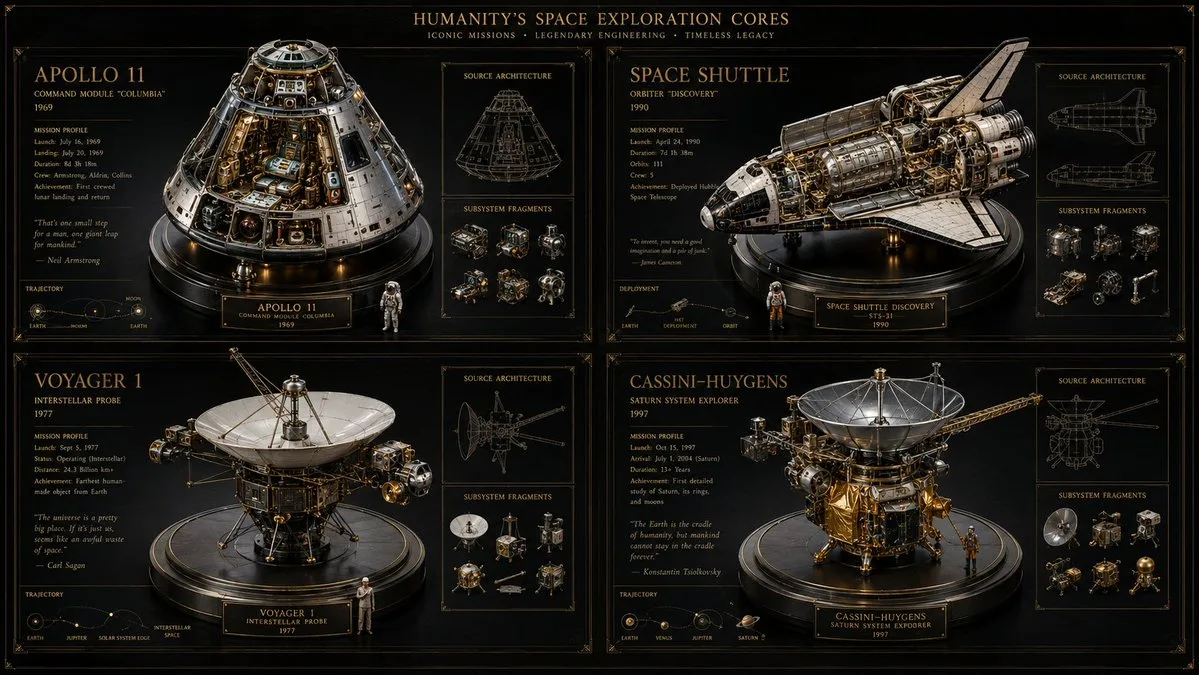 Space Mission Technical Artifacts — GPT Image 2 AI image prompt