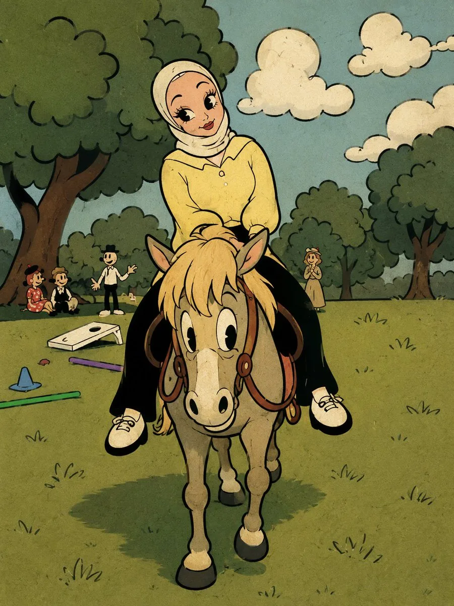 Fleischer-Style Pony Ride — GPT Image 2 AI image prompt