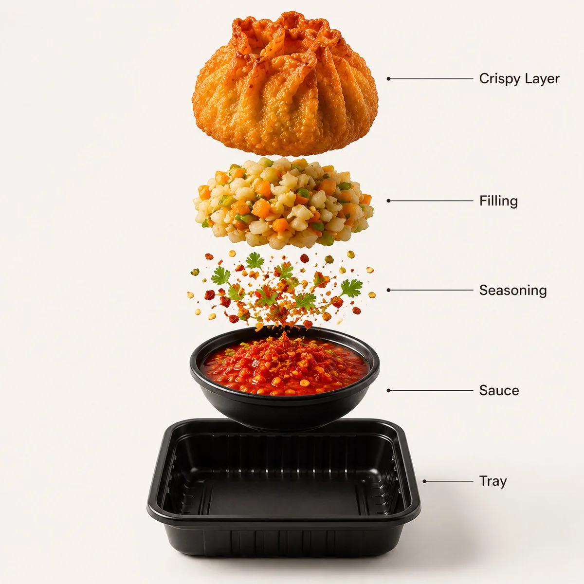 AI image: Gourmet Street Food Photography and Infographic