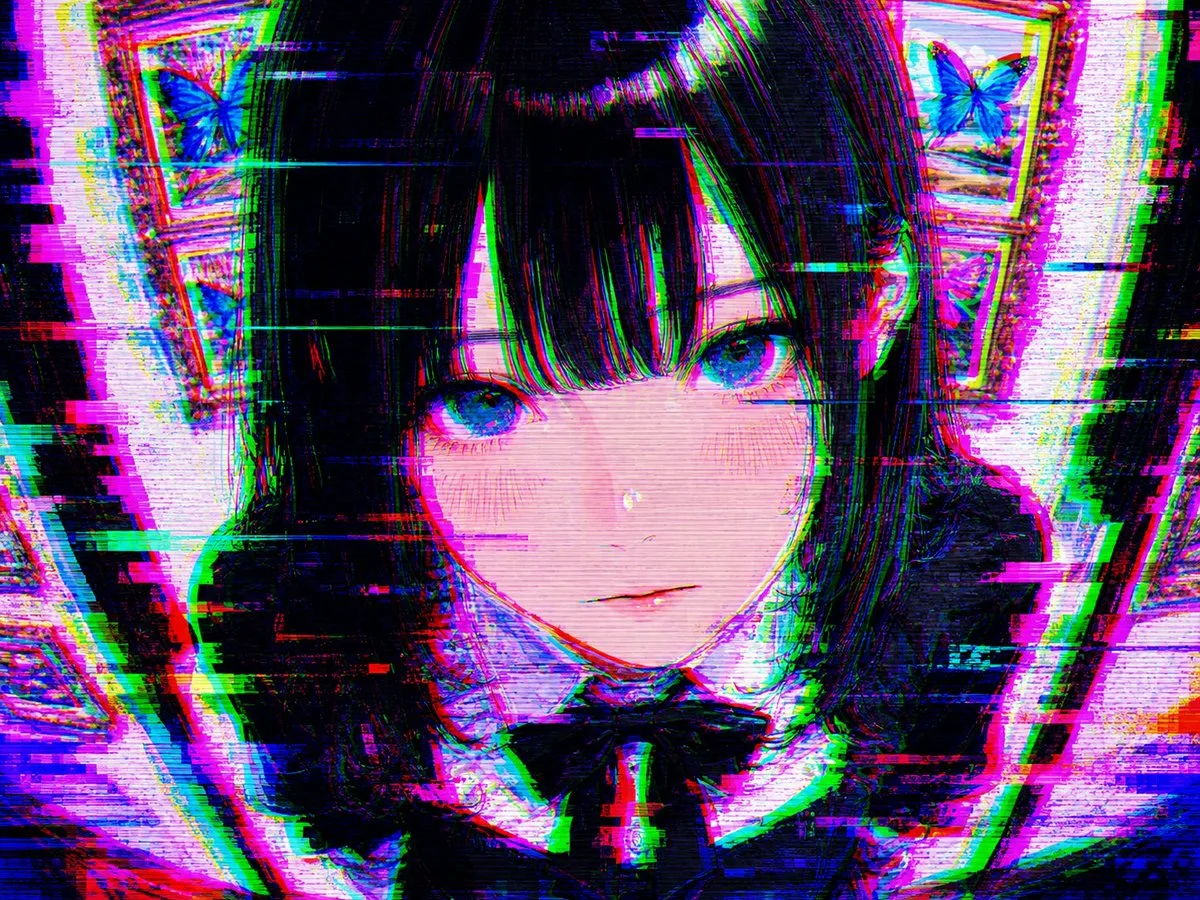 AI image: Intense Artistic Glitch Transformation