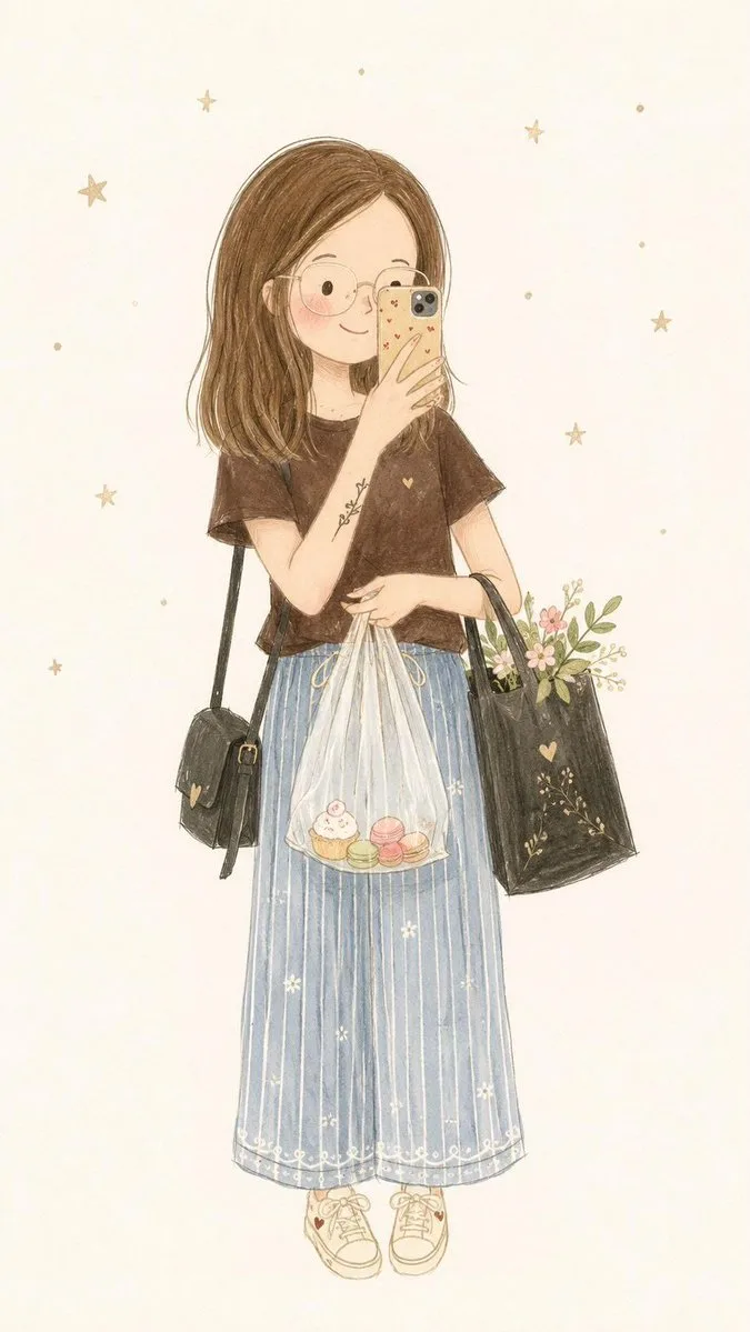 AI image: Minimalist Fairy-Tale Children's Illustration
