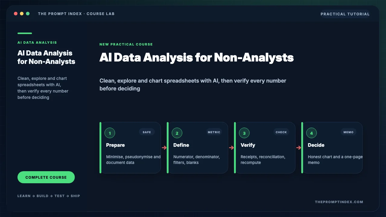 AI Data Analysis for Non-Analysts: Spreadsheets to Decisions