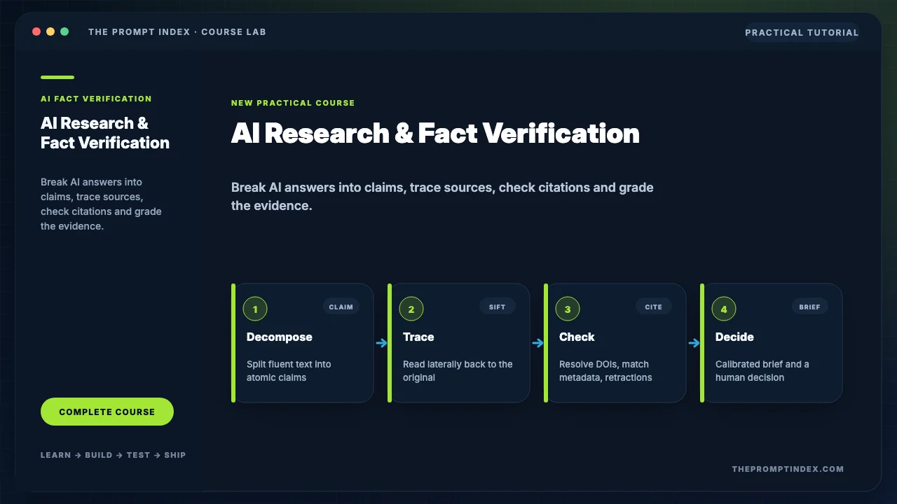 AI Research & Fact Verification: Trust, But Verify