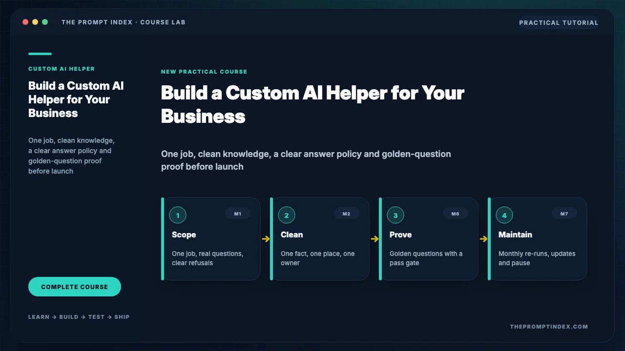 Build a Custom AI Helper for Your Business