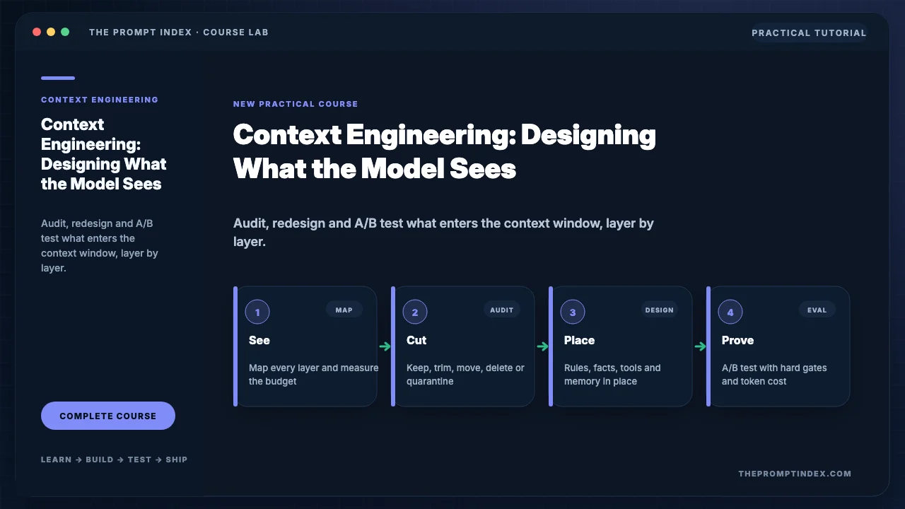 Context Engineering: Designing What the Model Sees