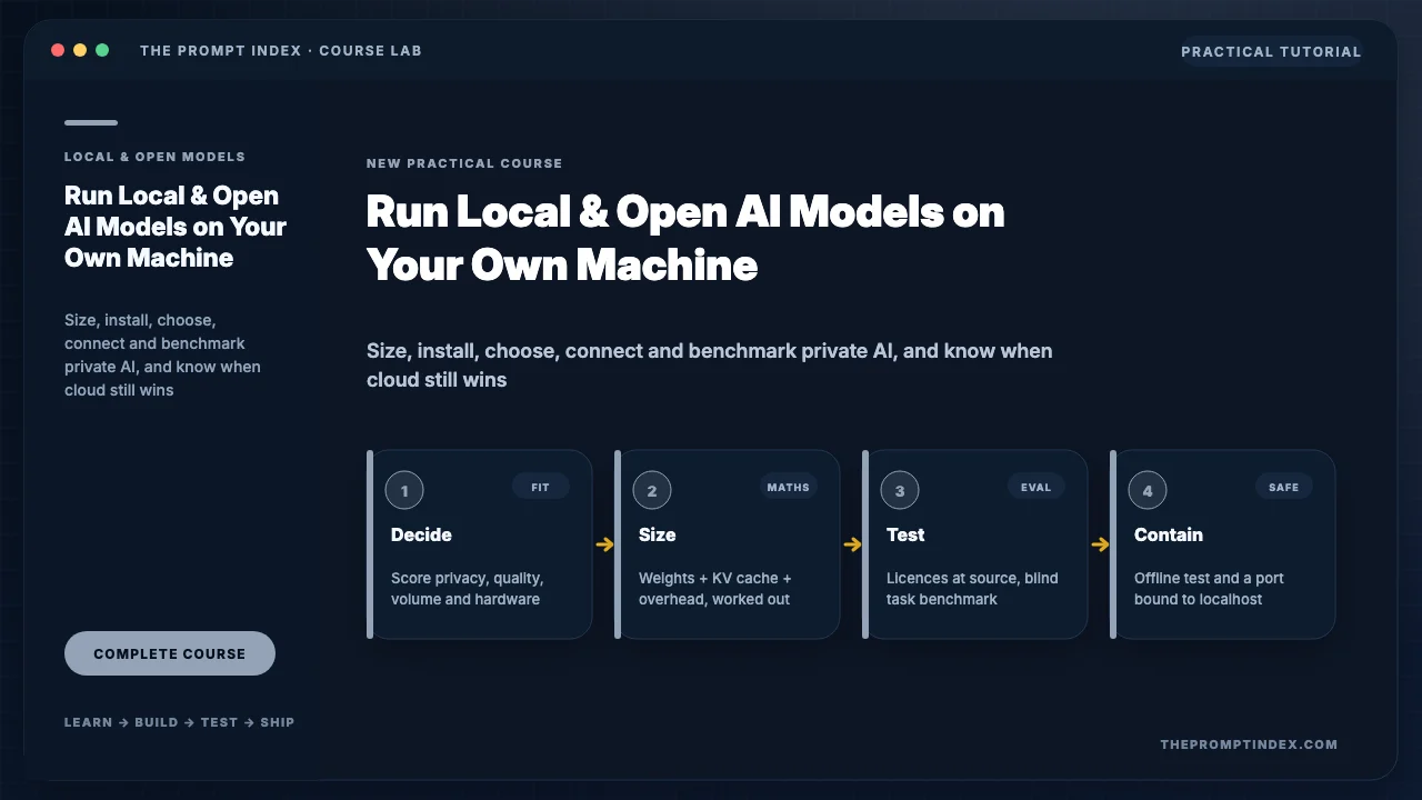 Running Local & Open AI Models: Private AI on Your Own Machine
