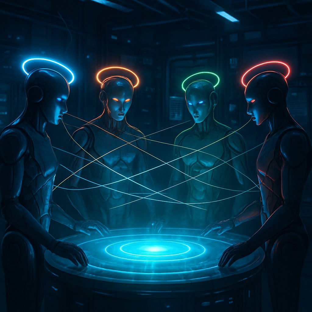 Diagram showing autistic and non-autistic agents interacting in MAS study of LLMs